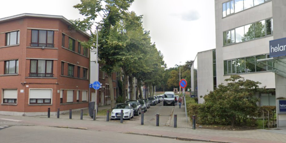 Foto van het deel van de Kruishofstraat waar gewerkt zal worden.